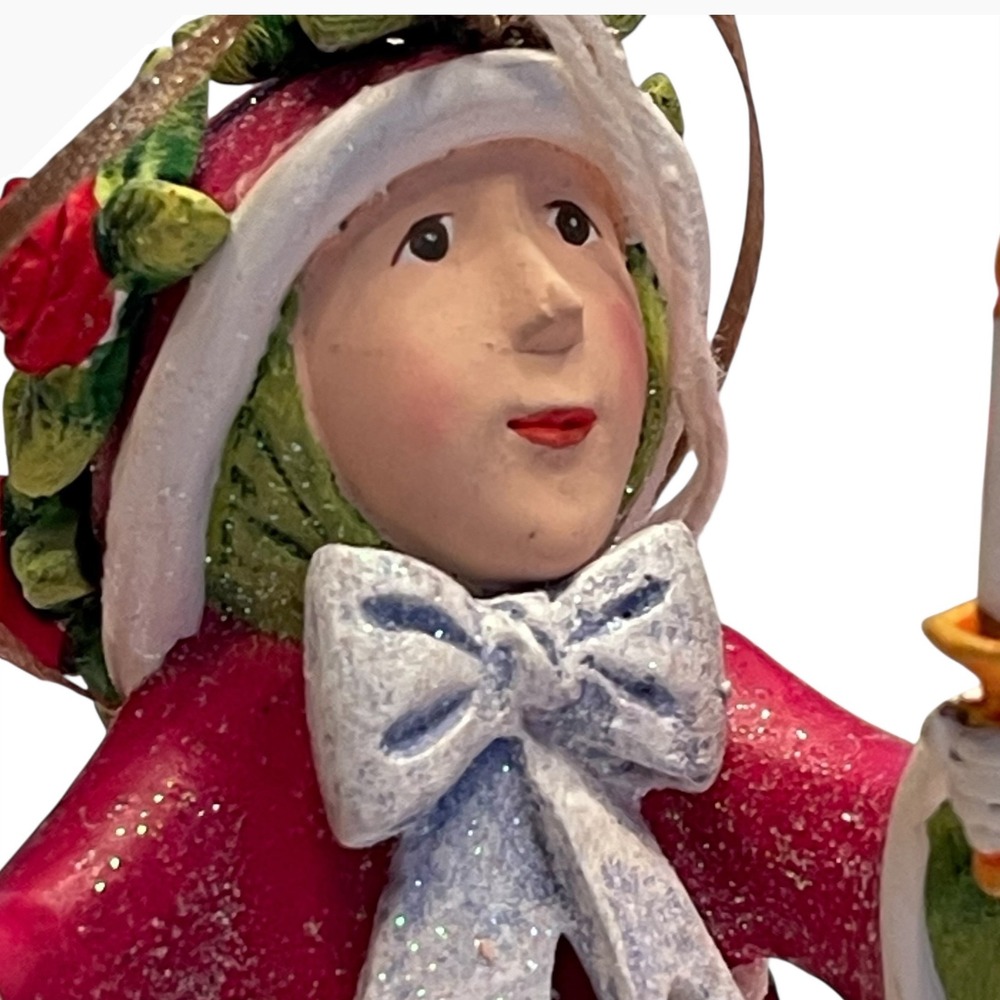 New Mackenzie Childs Patience Brewster Dash Away Donna's Elf Ornament Handmade - Picture 7 of 11